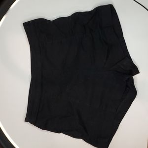 High waist black shorts